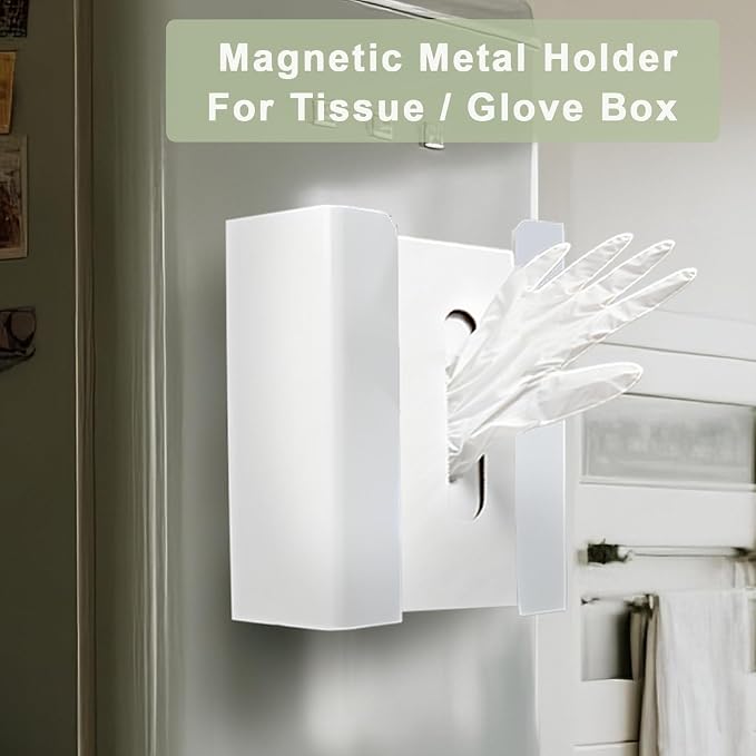 Magnetic Wall Mounted Tissue Box Holder and Glove Box Dispenser - Image 6