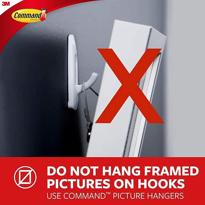 Command 15 Lb XL Heavyweight Wall Hook, Damage Free Hanging Wall Hook - Image 9