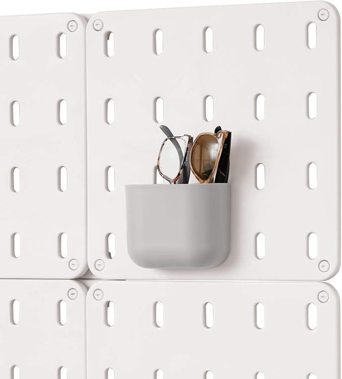 iDesign Cade BPA-Free Plastic Modular Hanging Pegboard Organizer Storage Bin by iDesign