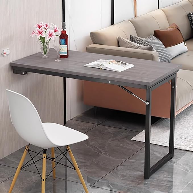 40" x 20" Wall Mounted Folding Desk Laundry Folding Table, Flip-up Dining Table by Unknown