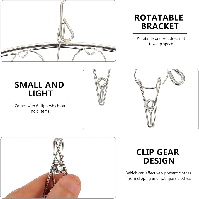 SMASOLO Multi-Purpose Stainless Steel Clothes Drying Hanger - Image 5
