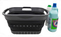 SAMMART 19L Collapsible Super Mini 3 Handled Plastic Laundry Basket by SAMMART