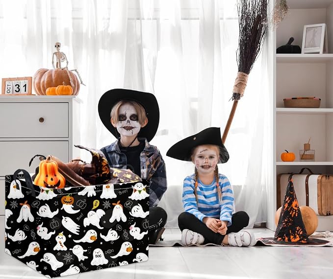 HIYAGON Rectangular Halloween Basket - Image 3