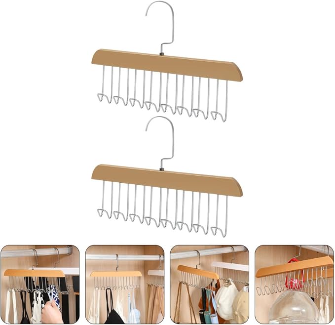 Multi-Hook Plastic Clothes Hanger Bra Holder Organizer - Image 8