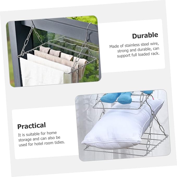 GLEAVI Outdoor Clothes Drying Rack Heavy Duty Hooks - Image 2