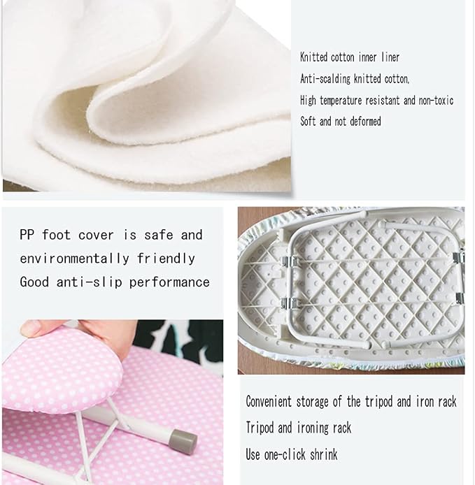 Pro Ironing Board Desktop Folding Ironing Rack, Telescopic Steam Iron Rest and - Image 6