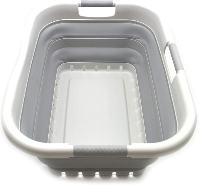 SAMMART 41L Collapsible Plastic Laundry Basket by SAMMART
