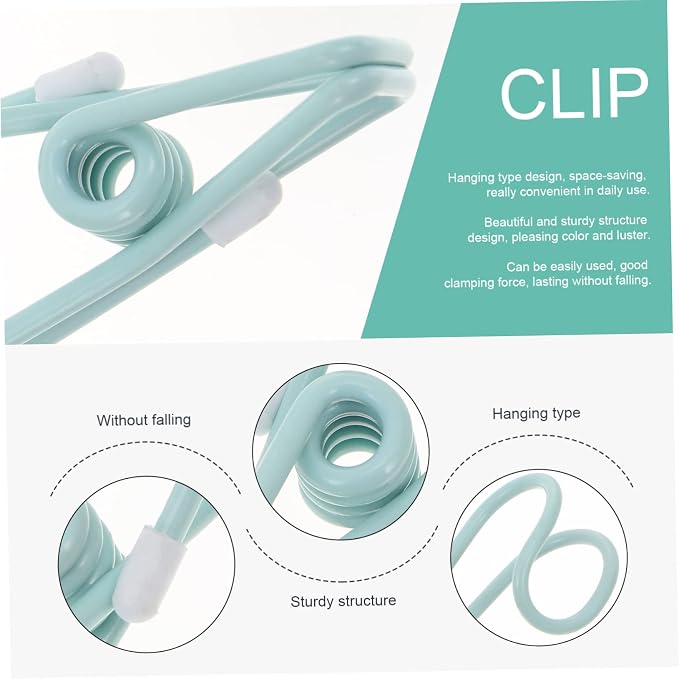 10pcs Plastic Clamp Hooks Easy to Use - Image 9