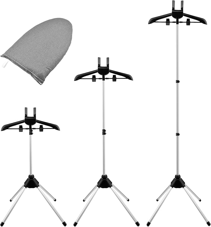 Garment Steamer Hanger Stand & Ironing Gloves Set – Adjustable Steamer Stand - Image 4