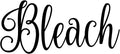 Bleach 4.5w x 2h Label | Laundry Room Organization | Die Cut Vinyl Decal | by MinglewoodTrading