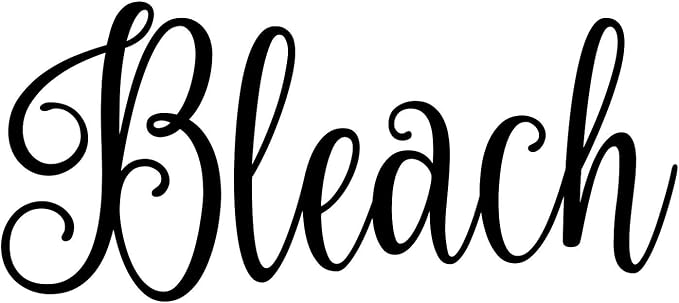 Bleach 4.5w x 2h Label | Laundry Room Organization | Die Cut Vinyl Decal | by MinglewoodTrading