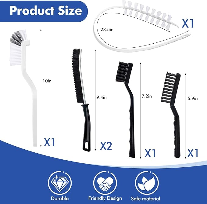 6 Pcs Washing Machine Cleaning Brush Kits, Front Load Washer Cleaner Brushes - Image 3