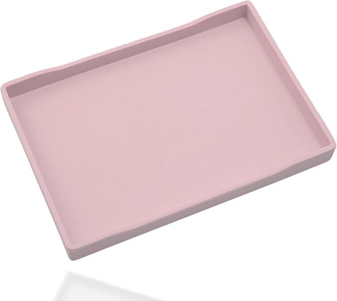Pink Serving Tray for Serving Accessory, Perfume and Display Use. by VCREATC-VCREATEFORCUSTOMER