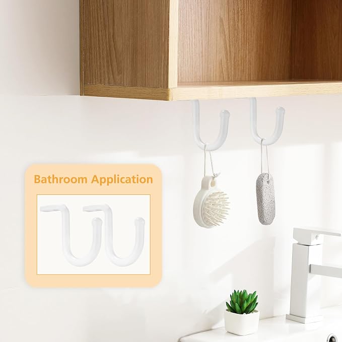 Closet Rod Bracket 4 Pcs Closet Rod Center Supports Hanger - Image 6