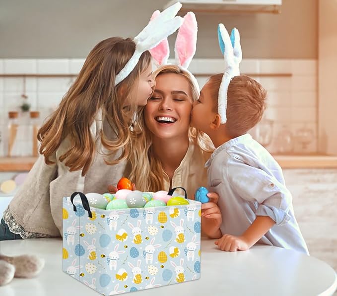 Rectangular Easter Basket Kids Storage Basket Gift Basket Baby Storage Basket - Image 5
