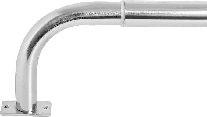 Meriville 1-Inch Diameter Wrap Around Blackout Curtain Rod, 96-Inch to 144-Inch by Meriville