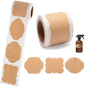 300PCS Canning Labels Name Tags Stickers, Kraft Paper Gift Tags Blank by Unknown