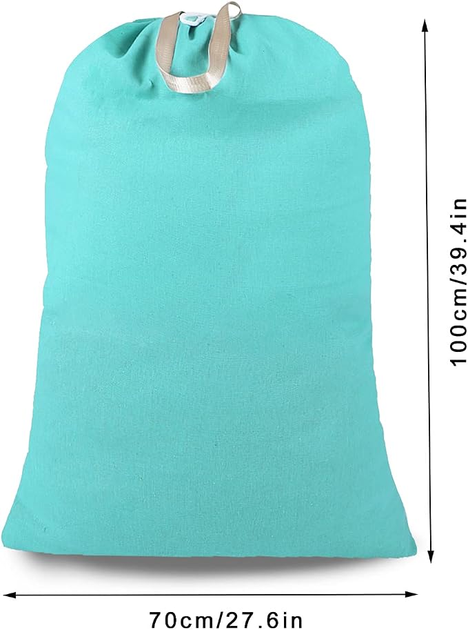Heavy Duty Laundry Bag with Drawstring and Handle, Extra Large Travel Dirty - Image 2
