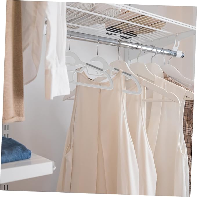 10pcs Extra Wide Space Saving Hangers Heavy Duty Plastic Clothes Hangers - Image 7