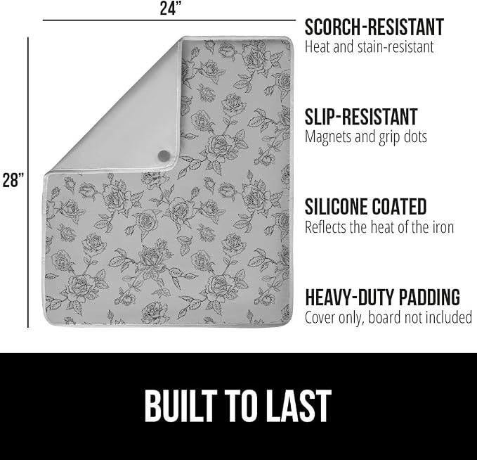 GORILLA GRIP Ironing Mat, Portable Iron Pad, Magnetic Cover - Image 2