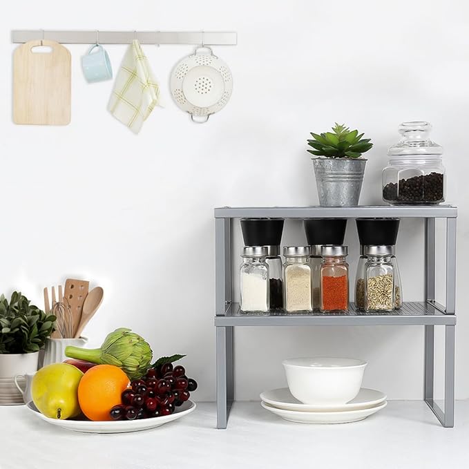 NEX Kitchen Shelf Organizer for Counter Cupboard Pantry - Image 4