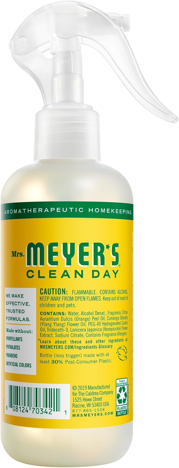 MRS. MEYER'S CLEAN DAY Room Spray, Honeysuckle Scent, 8 Fl Oz Bottle - Image 2