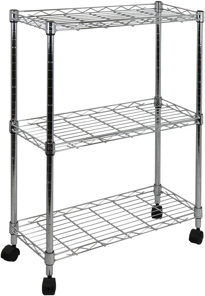 Oceanstar 3-Tier Shelving All-Purpose Utility Cart by Oceanstar