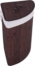 GOFLAME Corner Bamboo Laundry Hamper by GOFLAME