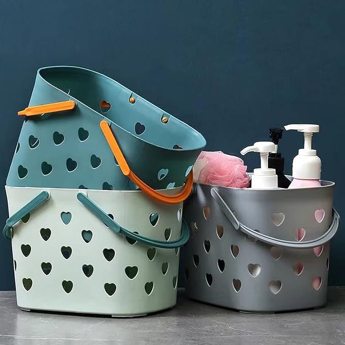 Anyoifax Portable Shower Caddy Tote Plastic Storage Basket - Image 2