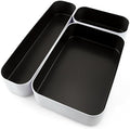 Three by Three Seattle 3 Piece Shallow Metal Organizer Tray Set by ThreebyThreeSeattle