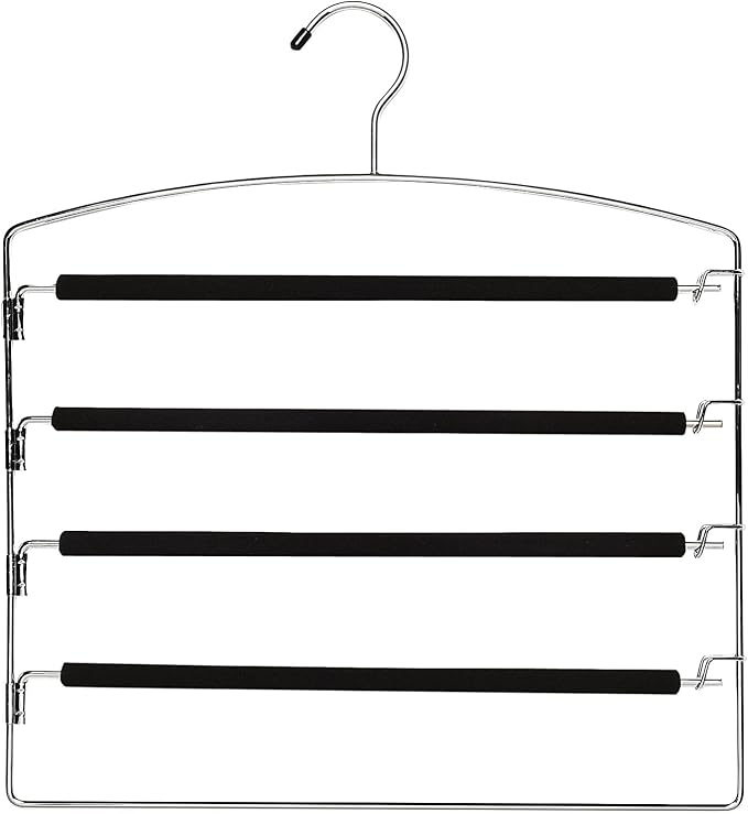 Whitmor Slack Hanger, Chrome and Foam by Whitmor