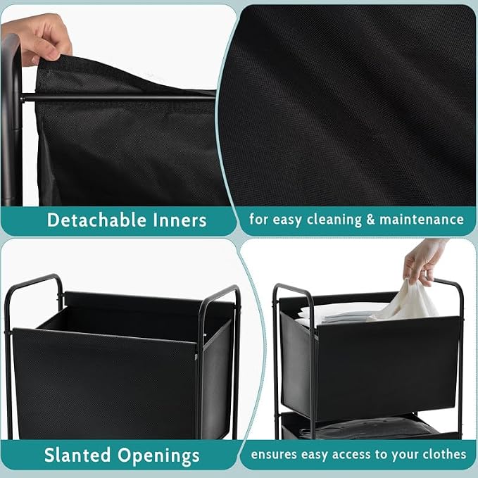 125L Vertical Laundry Hamper - Image 5