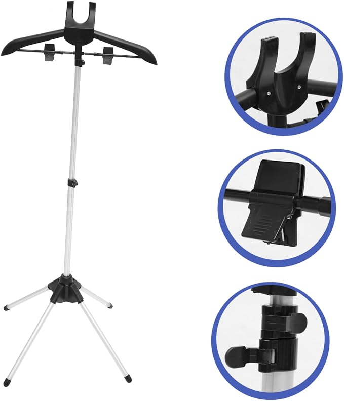 VALICLUD 1Set Foldable Garment Steamer Hanger Stand Adjustable Clothes Drying - Image 6