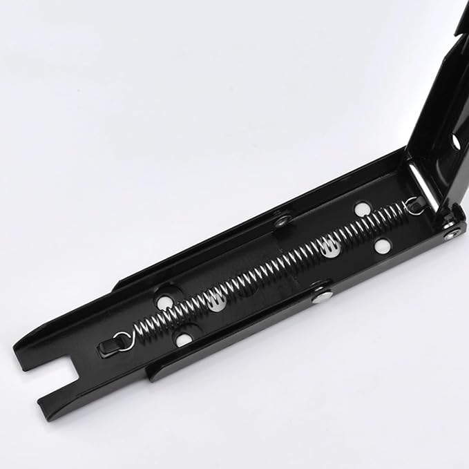2 Pack Heavy Duty Floating Shelf Brackets Iron Metal Wall Mounted Folding - Image 6