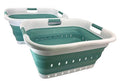 SAMMART 41L Collapsible 3 Handled Plastic Laundry Basket by SAMMART