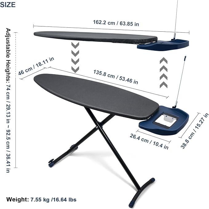 Duwee 18" ×53" Ironing Board - Image 2