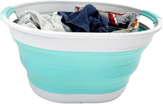 SAMMART 23L Collapsible Plastic Laundry Basket - Image 6