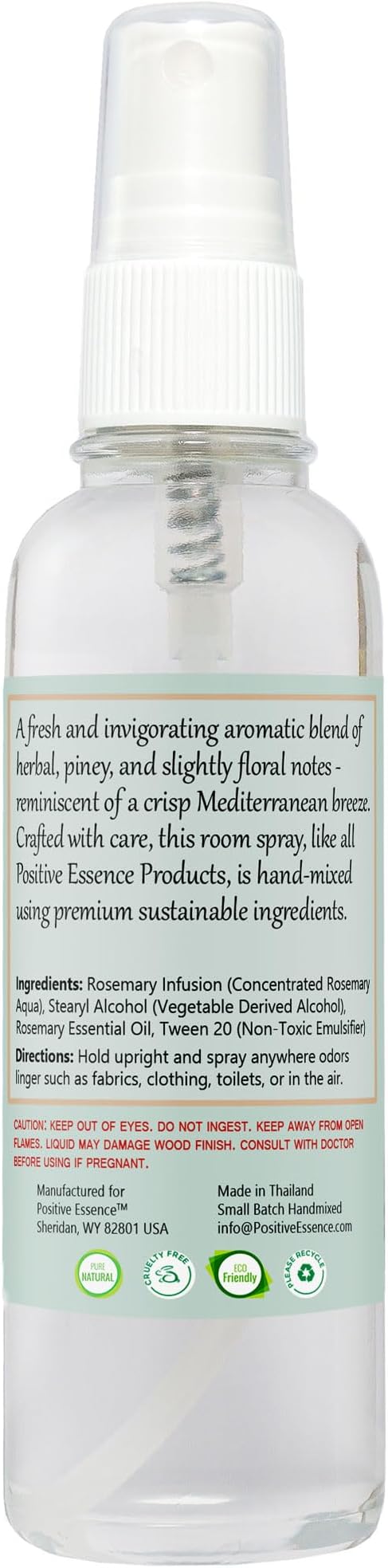 Rosemary Linen & Room Spray, Natural Aromatic Spray Made - Image 7