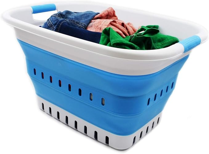 SAMMART 37L Collapsible Plastic Laundry Basket - Image 7