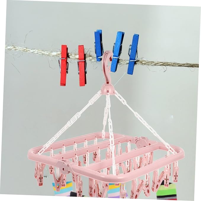 Uv Pile Strong Steel Spring Drying Rack Rotating Hook Space-Saving - Image 7
