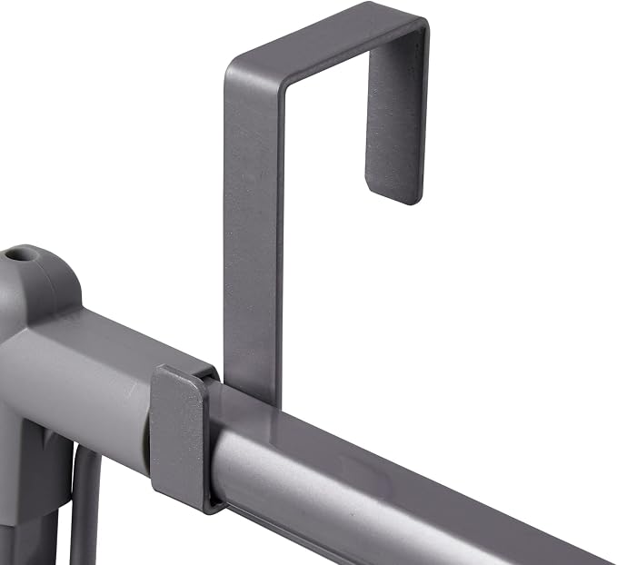 Household Essentials Metal Expandable Over the Door Drying Rack - Image 7