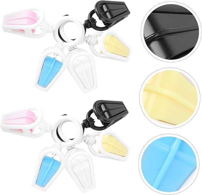 DECHOUS 10pcs Swivel Laundry Hooks Plastic Hanger Clips - Image 4