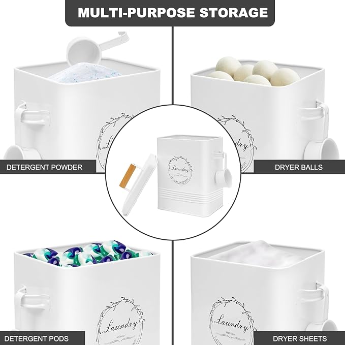 Laundry Detergent Container for Laundry Room Organization and Storage, Modern - Image 4