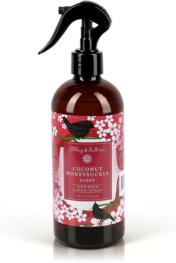 Abbey & Sullivan Linen Spray, Coconut Honeysuckle, 16 oz. by AbbeySullivan