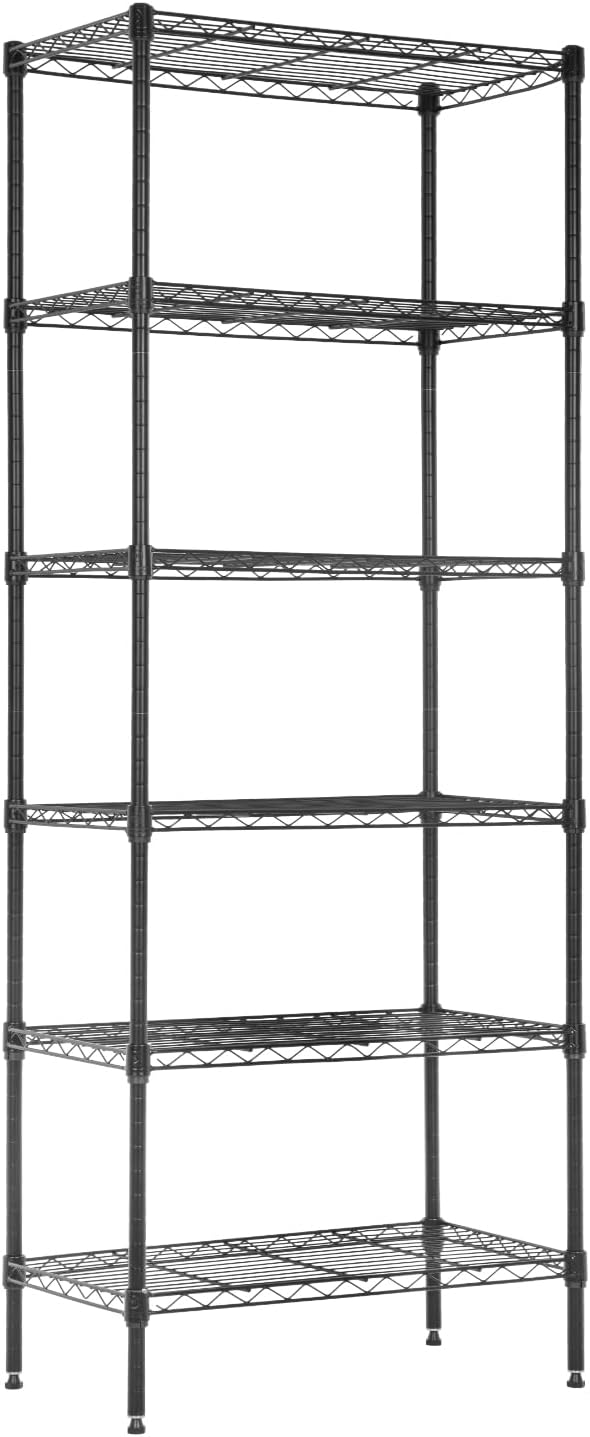 Meet perfect 6-Tier Wire Shelving Unit, 900LBS Heavy Duty Metal Storage Shelves by Meet+perfect