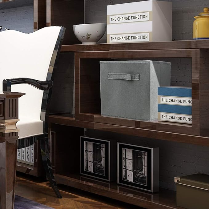 storage bins collapsible storage bins, cube storage organizer 9*7.5*7.5inch - Image 5