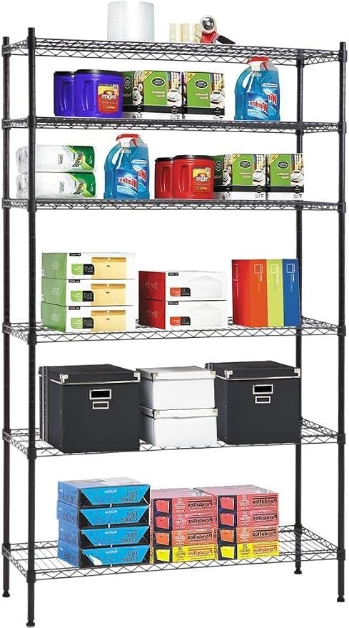 Meet perfect 6-Tier Wire Shelving Unit, 1500LBS Total Weight Capacity by Meet+perfect