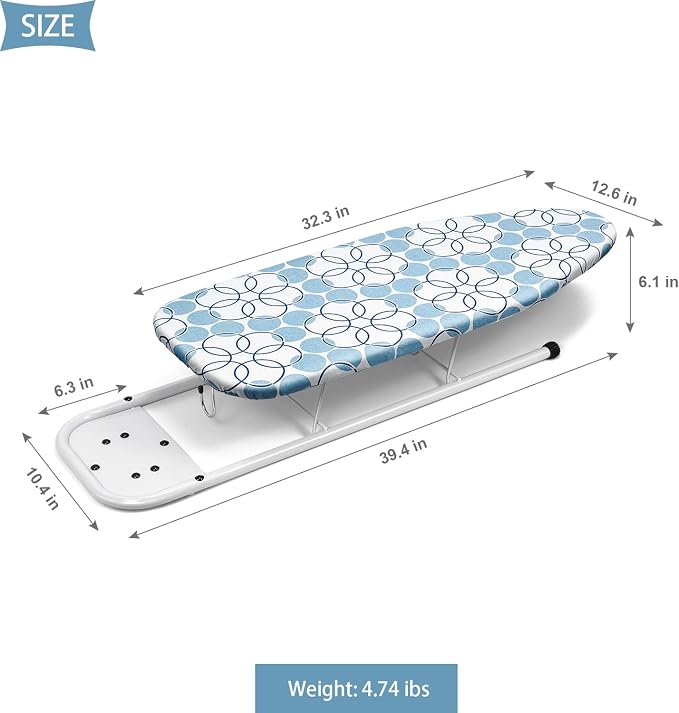 Duwee 12"×32" Table Top Ironing Board - Image 5