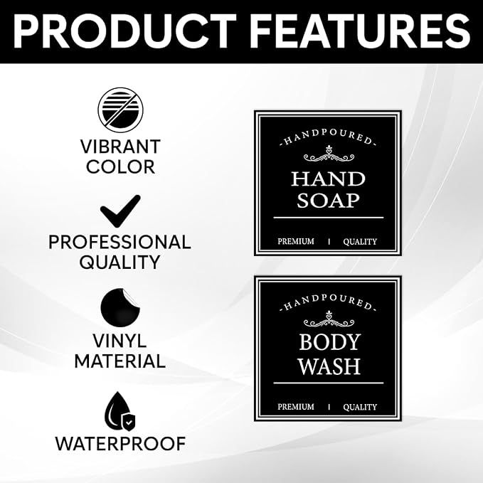 Pack 36 Pcs Aesthetic Laundry Labels - Image 3