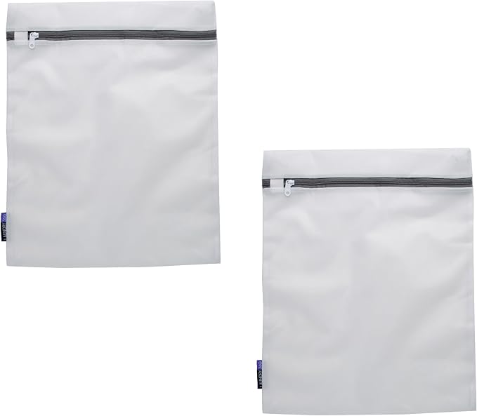 2 Pack Large Mesh Wash Bag | Laundry | Washing Machine | Zipper Closure | by Unknown